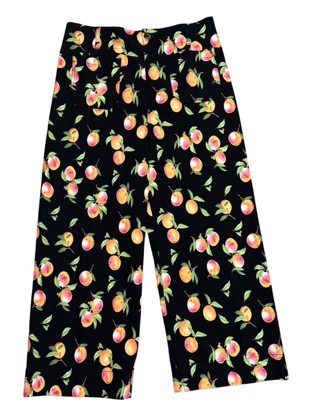 092 MAEVE Anthropologie Women’s The Colette Wide Leg Peach Pant, Large (Sz 32) - Picture 3 of 14